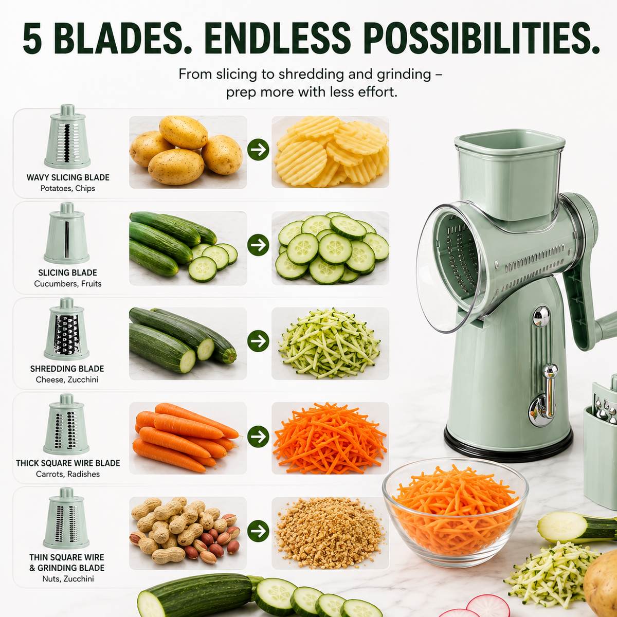 The 5-in-1 Rotary Grater image 2