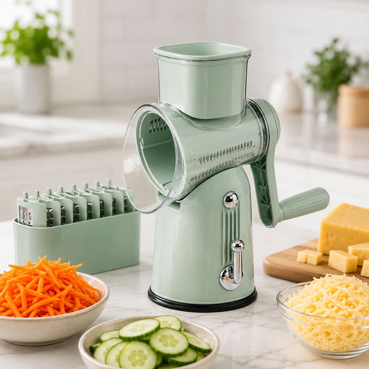 Cuisova 5-in-1 Rotary Grater