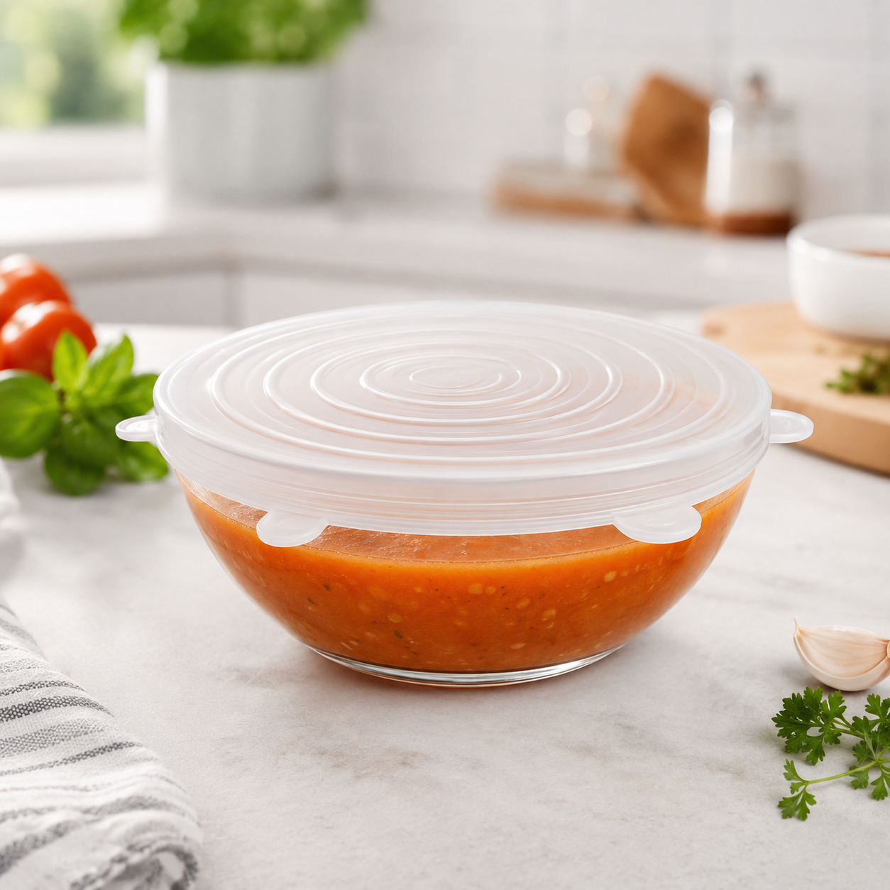 Reusable Silicone Stretch Lids – 6 Piece Set image 3