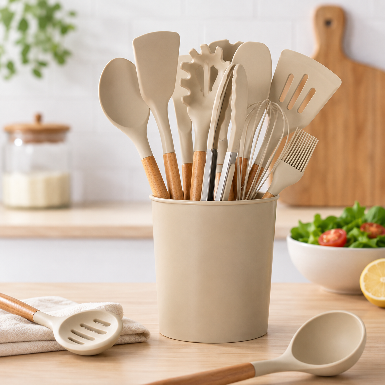 Cuisova 12-pcs Silicone Kitchen Utensils image 4